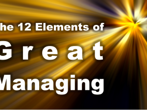 The 12 Elements of Great Managing