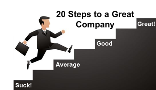 20 steps to a great company