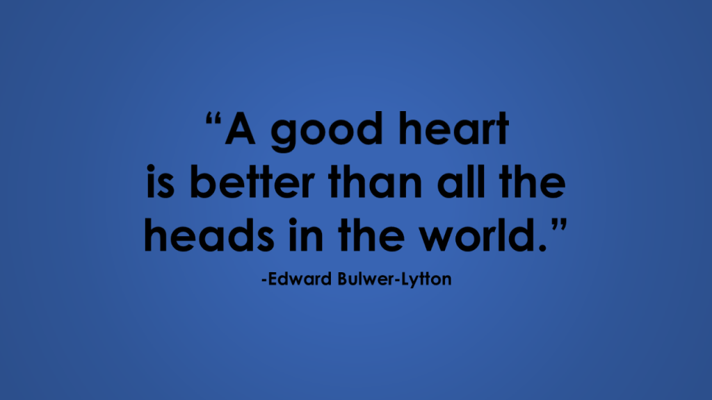 edward bulwer-lytton good heart